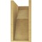 Ekena Millwork 8"W x 16"D x 16"H Classic Crestline Rough Cedar Woodgrain TimberThane Corbel, Primed Tan CORUR08X16X16CRERCPR - alternate 5